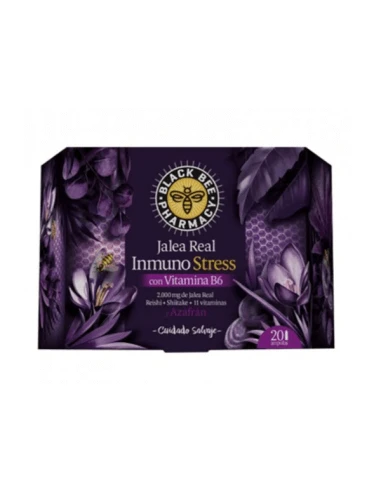 BLACK BEE INMUNO STRESS VITAMINA B6 20 AMPOLLAS 1 BLACK BEE INMUNO STRESS VITAMINA B6 20 AMPOLLAS
