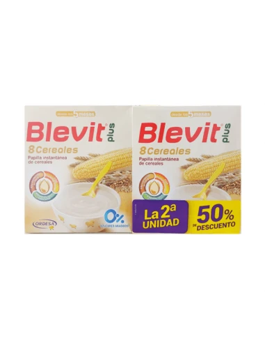 BLEVIT PLUS 8 CEREALES PAPILLA DUPLO 2 X 600 G 1 BLEVIT PLUS 8 CEREALES PAPILLA DUPLO 2 X 600 G