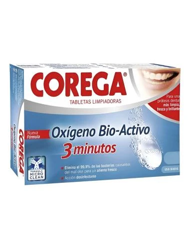 COREGA 3 MINUTOS LIMPIEZA PROTESIS DENTAL 60 TAB 1 COREGA 3 MINUTOS LIMPIEZA PROTESIS DENTAL 60 TAB