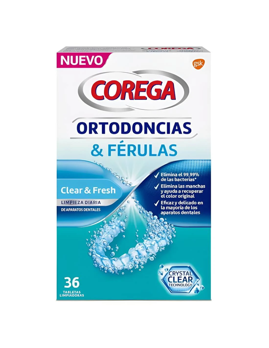 COREGA ORTODONCIAS & FERULAS 36 TABLETAS LIMPIAD 1 COREGA ORTODONCIAS & FERULAS 36 TABLETAS LIMPIAD