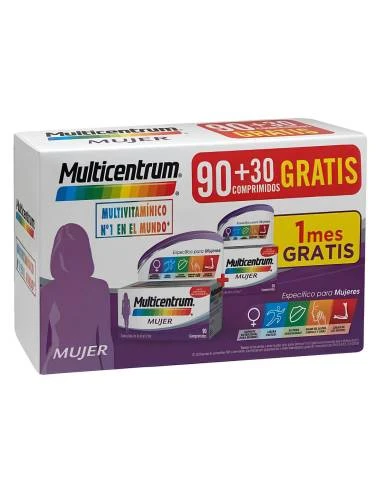 MULTICENTRUM MUJER 90 COMPRIMIDOS + 30 GRATIS PACK 1 MULTICENTRUM MUJER 90 COMPRIMIDOS + 30 GRATIS PACK