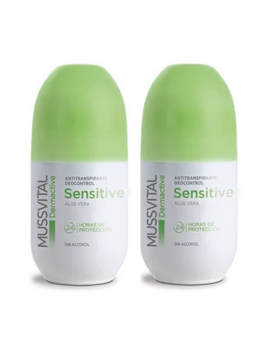 MUSSVITAL DERMACTIVE DESODORANTE ALOE VERA DUPLO 2 X 75 ML 1 MUSSVITAL DERMACTIVE DESODORANTE ALOE VERA DUPLO 2 X 75 ML