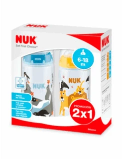 NUK BIBERÓN SILICONA 6-18 MESES 2 X 1 300ML