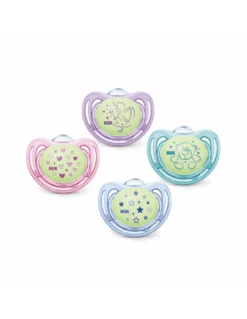 NUK CHUPETE FREESTYLE NIGHT SILICONA 6-18 MESES 1 UNIDAD