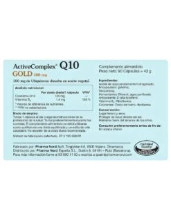 PHARMA NORD ACTIVECOMPLEX Q10 GOLD 100 MG 90 CÁPSULAS 5 PHARMA NORD ACTIVECOMPLEX Q10 GOLD 100 MG 90 CÁPSULAS -Suavinex Tienda de ventas pharma nord activecomplex q10 gold 100 mg 90 capsulas 2