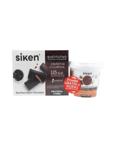 SIKENFORM BARRITAS SUSTITUTIVAS CHOCOLATE 8 UNID 1 SIKENFORM BARRITAS SUSTITUTIVAS CHOCOLATE 8 UNID