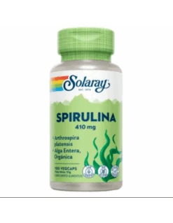 SOLARAY SPIRULINA 410 MG 100 CAPS