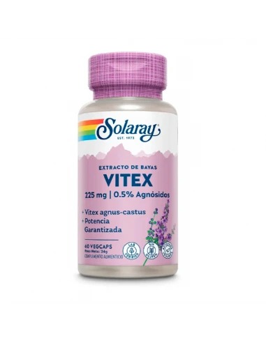 SOLARAY VITEX AGNUS BERRY EXTRACT 60 CÁPSULAS 1 SOLARAY VITEX AGNUS BERRY EXTRACT 60 CÁPSULAS
