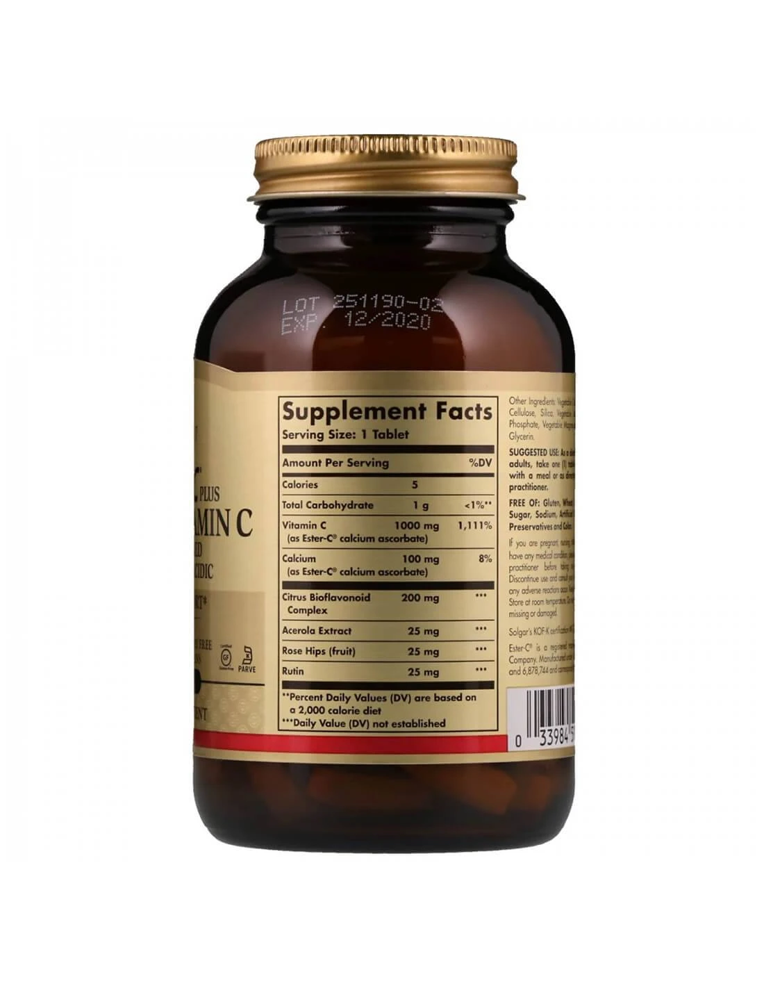 SOLGAR ESTER C PLUS 1000 MG 90 COMPRIMIDOS 2 SOLGAR ESTER C PLUS 1000 MG 90 COMPRIMIDOS - Imagen 2
