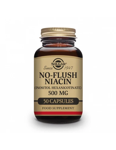 SOLGAR NIACINA NO RUBORIZANTE 500MG 50VEGICAPS 1 SOLGAR NIACINA NO RUBORIZANTE 500MG 50VEGICAPS