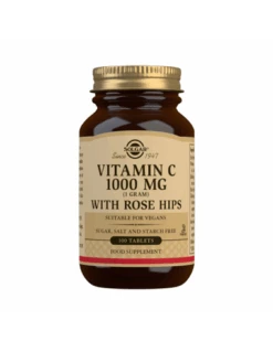 SOLGAR VITAMINA C 1000MG ROSE HIPS 100COMP
