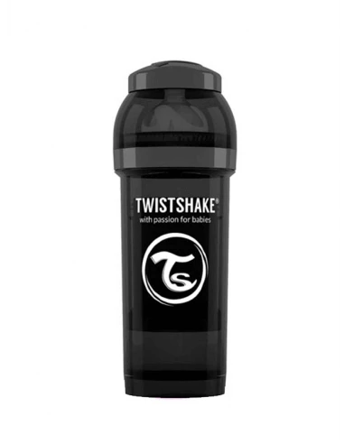TWISTSHAKE BIBERÓN ANTICÓLICO NEGRO + 2 MESES 260 ML 1 TWISTSHAKE BIBERÓN ANTICÓLICO NEGRO + 2 MESES 260 ML