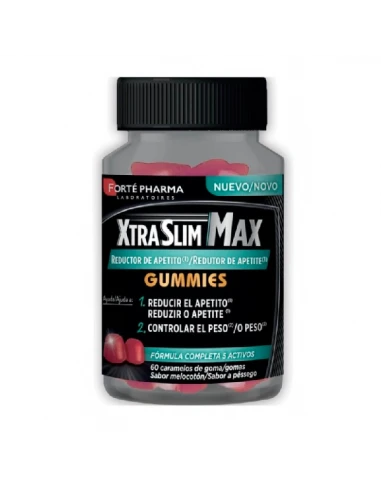 XTRASLIM MAX REDUCTOR APETITO 60 GUMMIES SABOR MELOCOTON 1 XTRASLIM MAX REDUCTOR APETITO 60 GUMMIES SABOR MELOCOTON